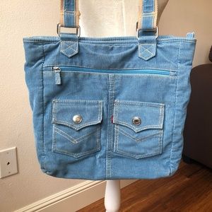 Levi's blue corduroy shoulder bag